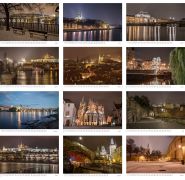 Nástěnný kalendář Magická noční Praha 2020